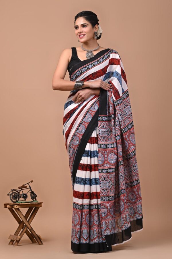 Jaipuri Printed Mul Mul Cotton Saree