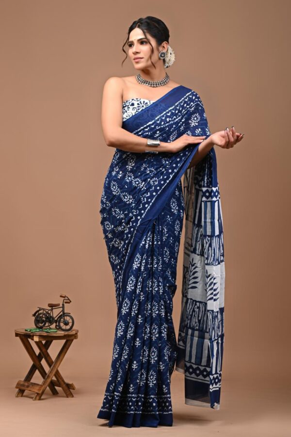 Jaipuri Printed Mul Mul Cotton Saree