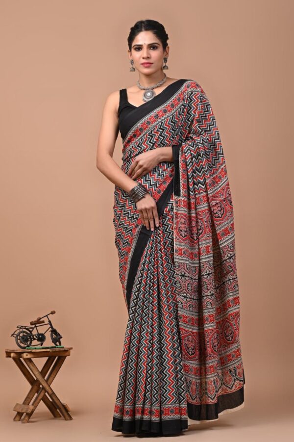 Jaipuri Printed Mul Mul Cotton Saree