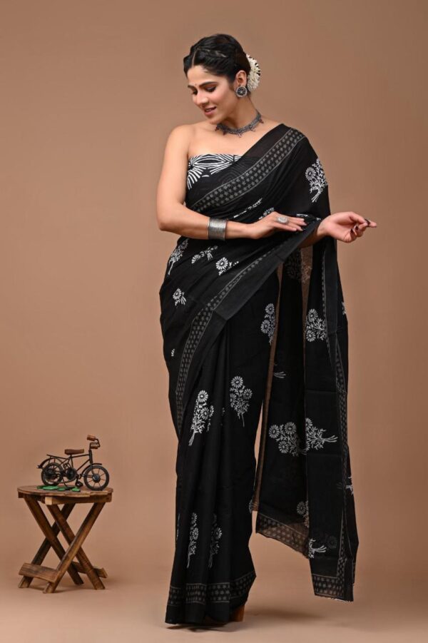 Jaipuri Printed Mul Mul Cotton Saree