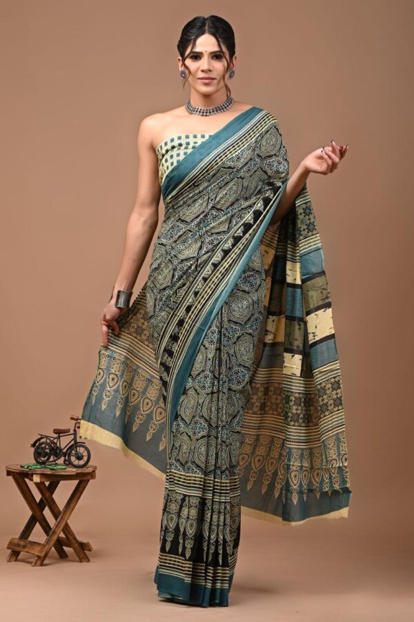Jaipuri Printed Mul Mul Cotton Saree