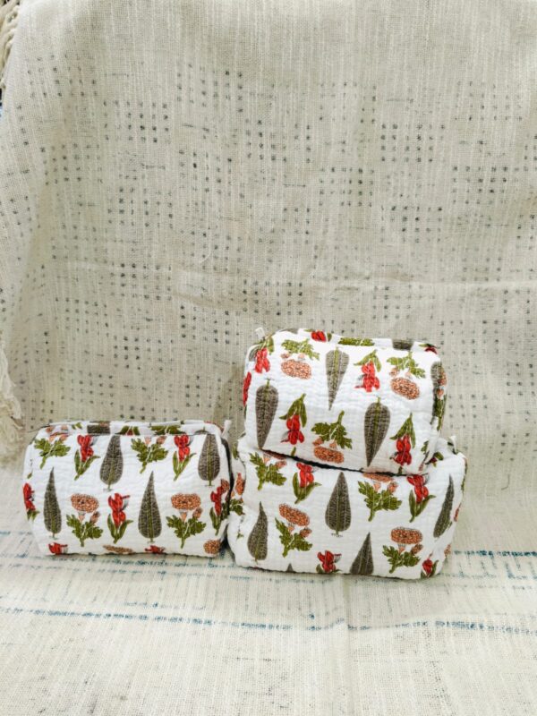 Jaipuri Print Makeup Bag