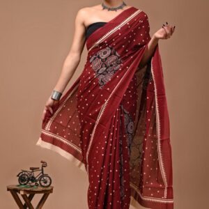 Jaipuri Printed Mul Mul Cotton Saree