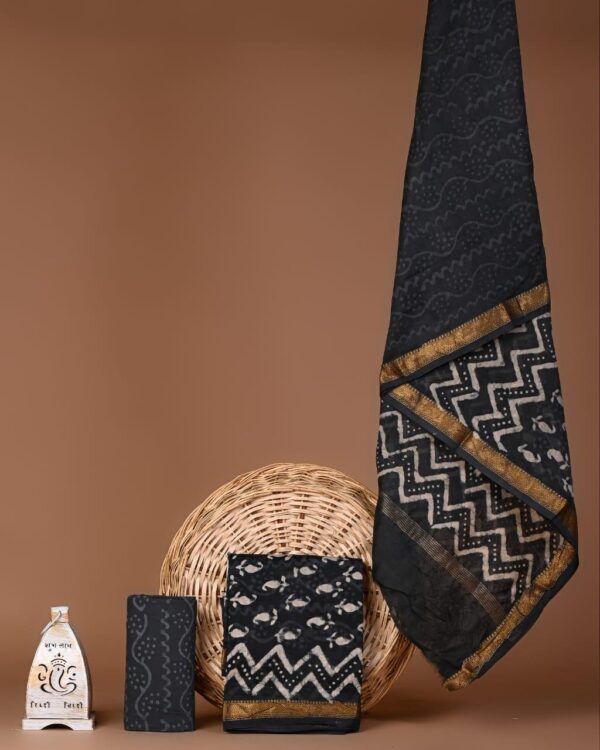 Block Print Maheshwari Suit