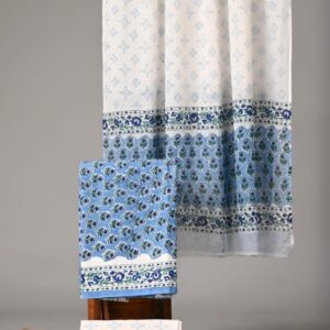Block Print Cotton Suit With Cotton Dupatta
