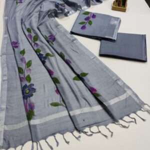 Hand Block Print Linen Cotton Suit