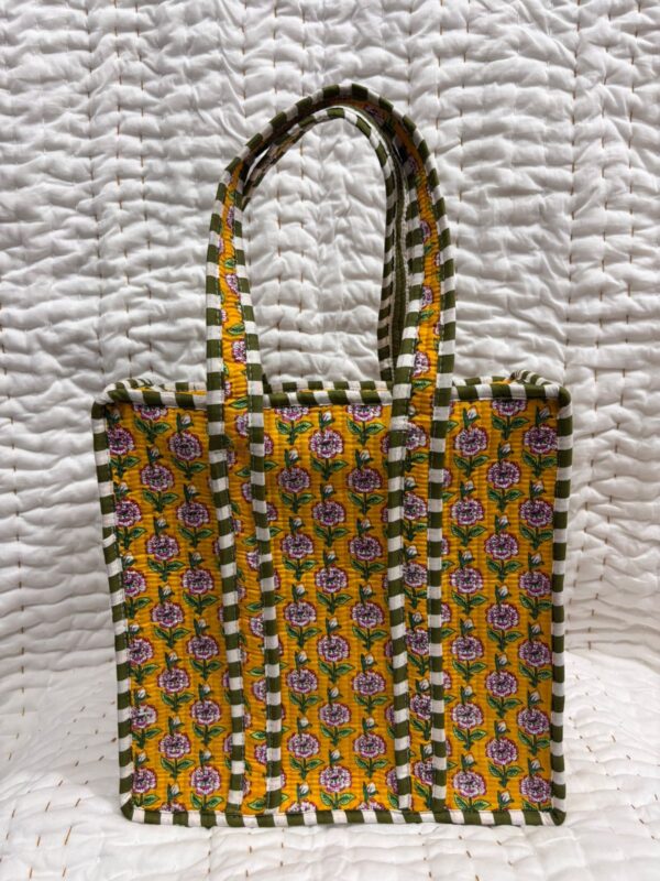 Jaipuri Print Quilted Small Bag & Tiffin Bag