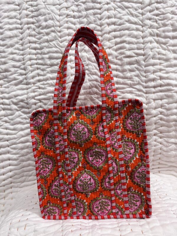 Jaipuri Print Quilted Small Bag & Tiffin Bag