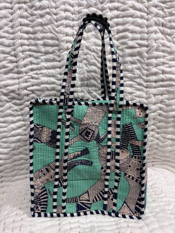 Jaipuri Print Quilted Small Bag & Tiffin Bag