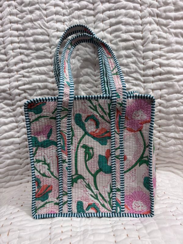 Jaipuri Print Quilted Small Bag & Tiffin Bag
