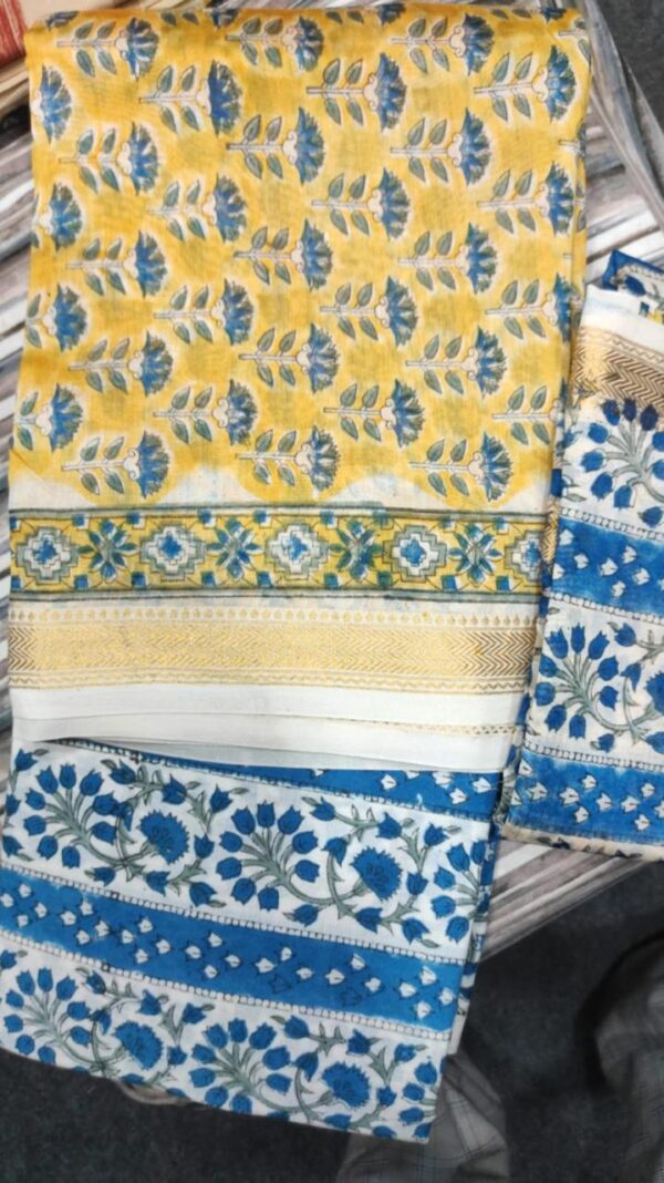 Block Print Maheshwari Suit