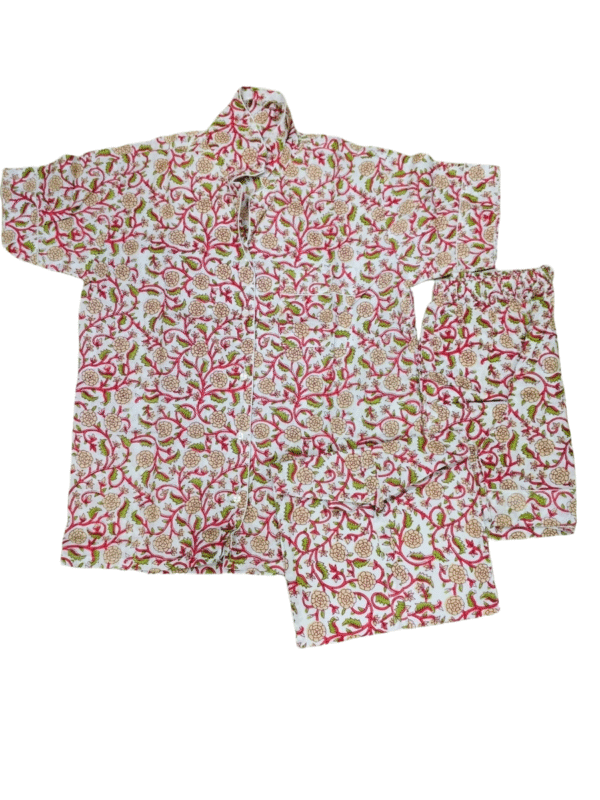 Jaipuri Print Short Night Suit