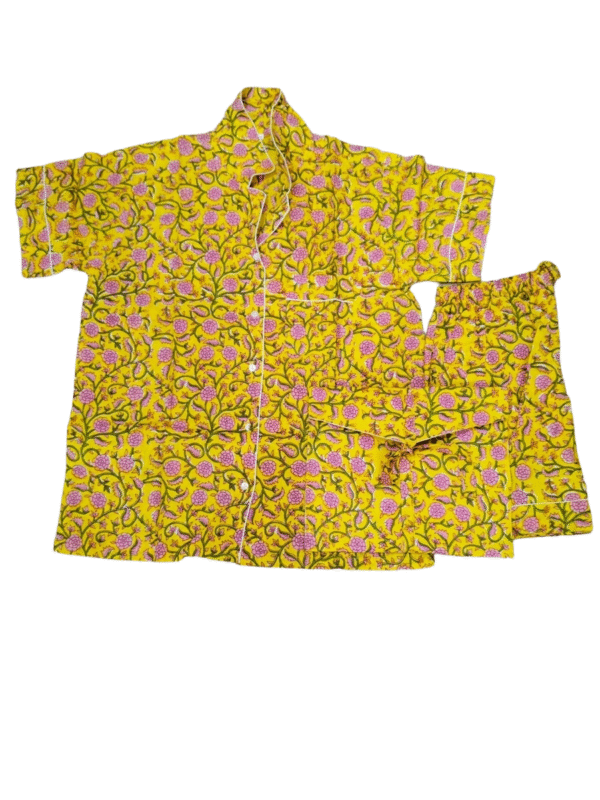 Jaipuri Print Short Night Suit