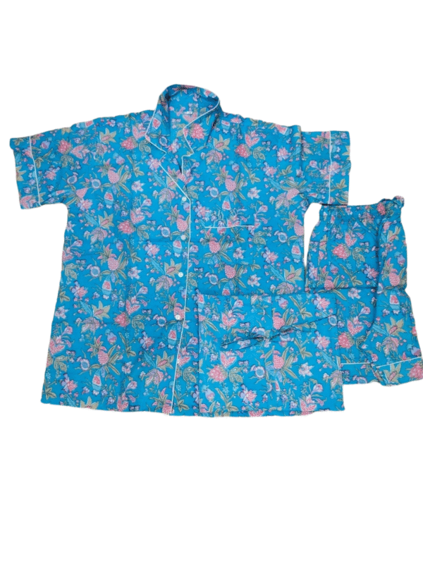 Jaipuri Print Short Night Suit