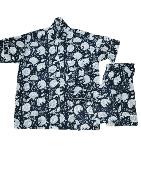 Jaipuri Print Short Night Suit