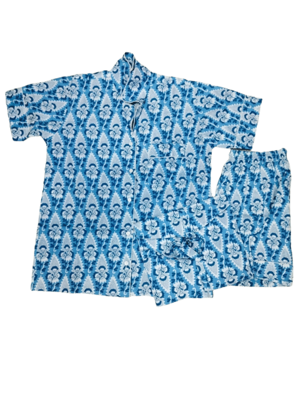 Jaipuri Print Short Night Suit