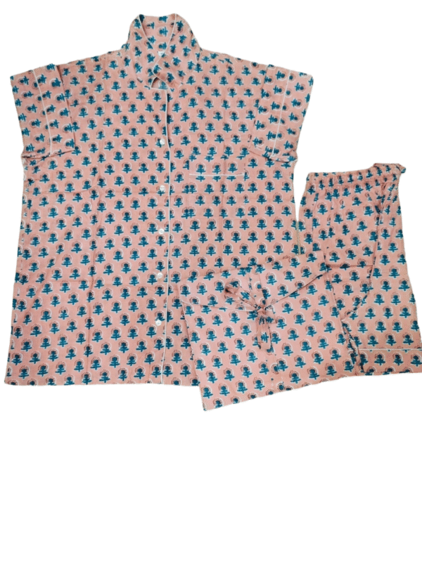 Jaipuri Print Short Night Suit