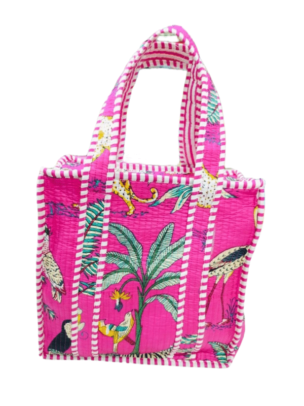Jaipuri Print Quilted Small Bag & Tiffin Bag