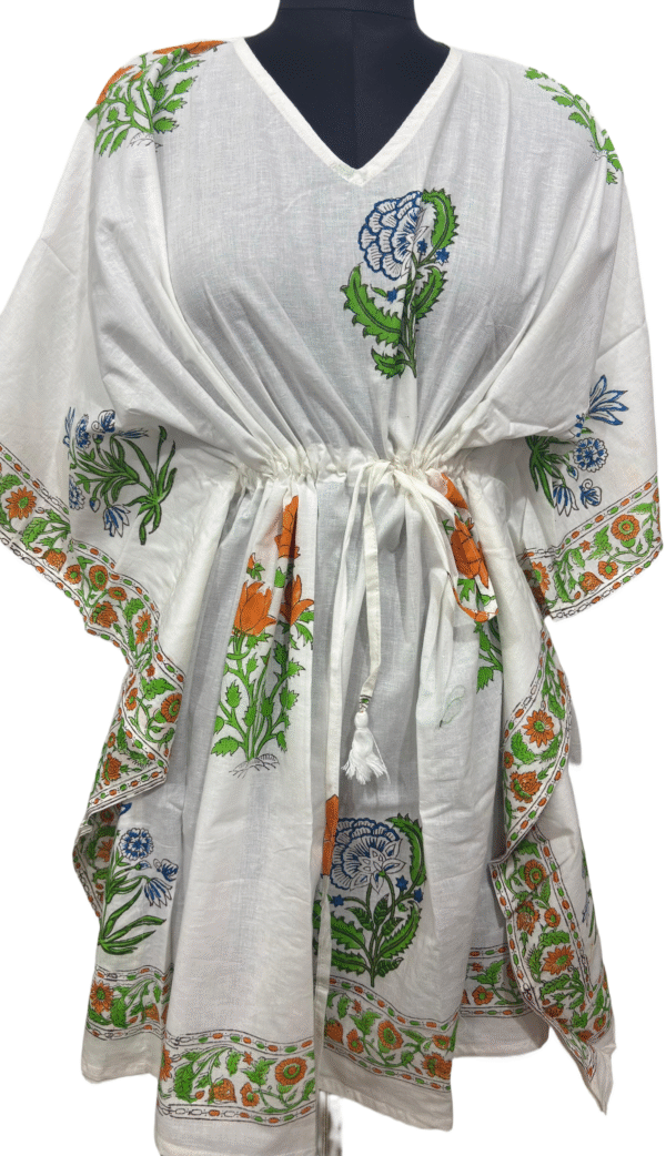 Block Print Short Kaftan