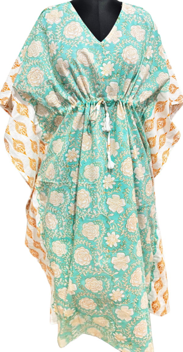 Block Print Long Kaftan