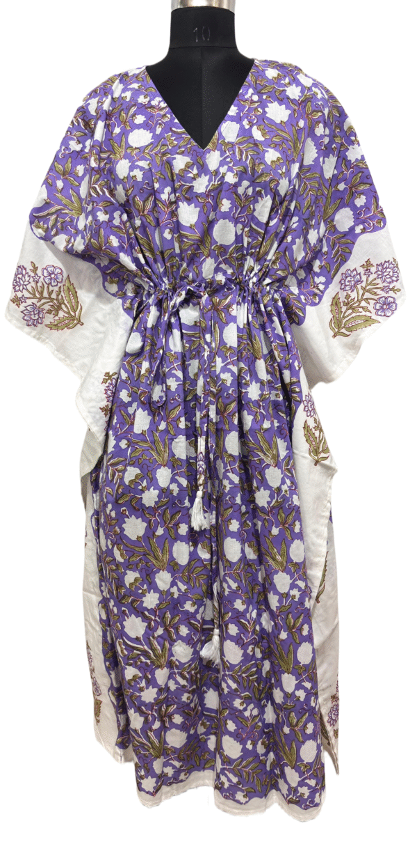 Block Print Long Kaftan