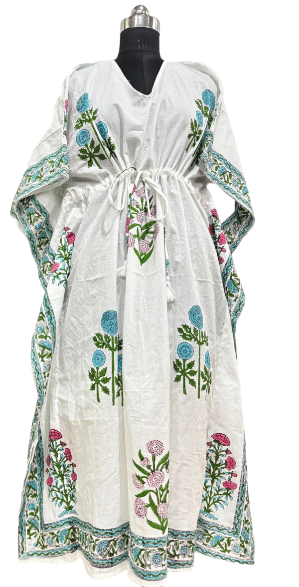 Block Print Long Kaftan