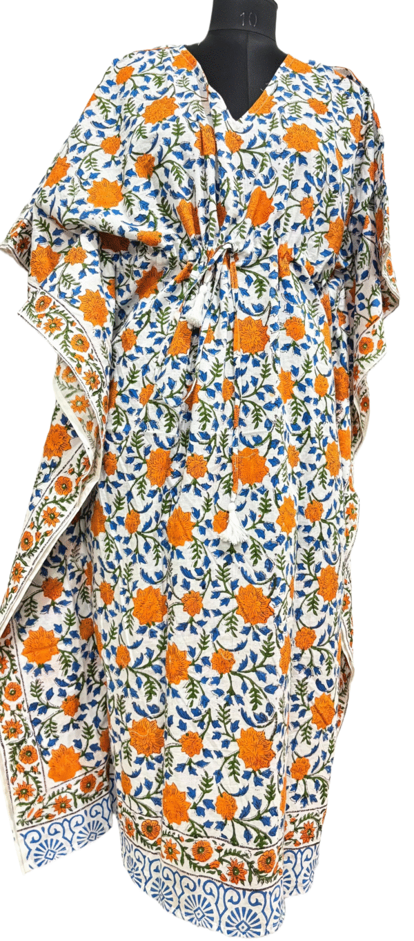 Block Print Long Kaftan