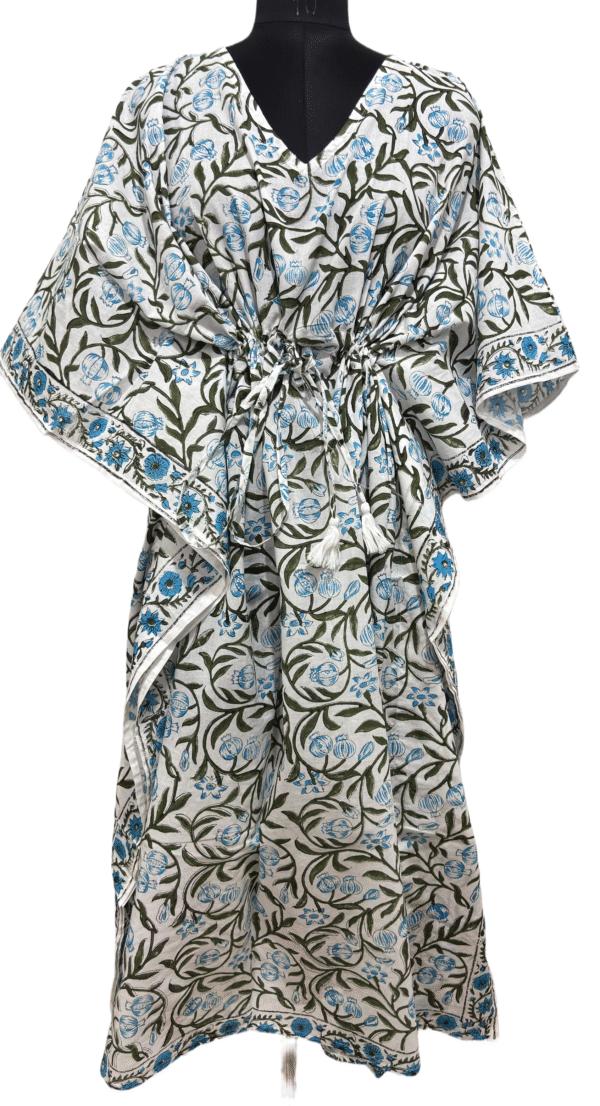 Block Print Long Kaftan