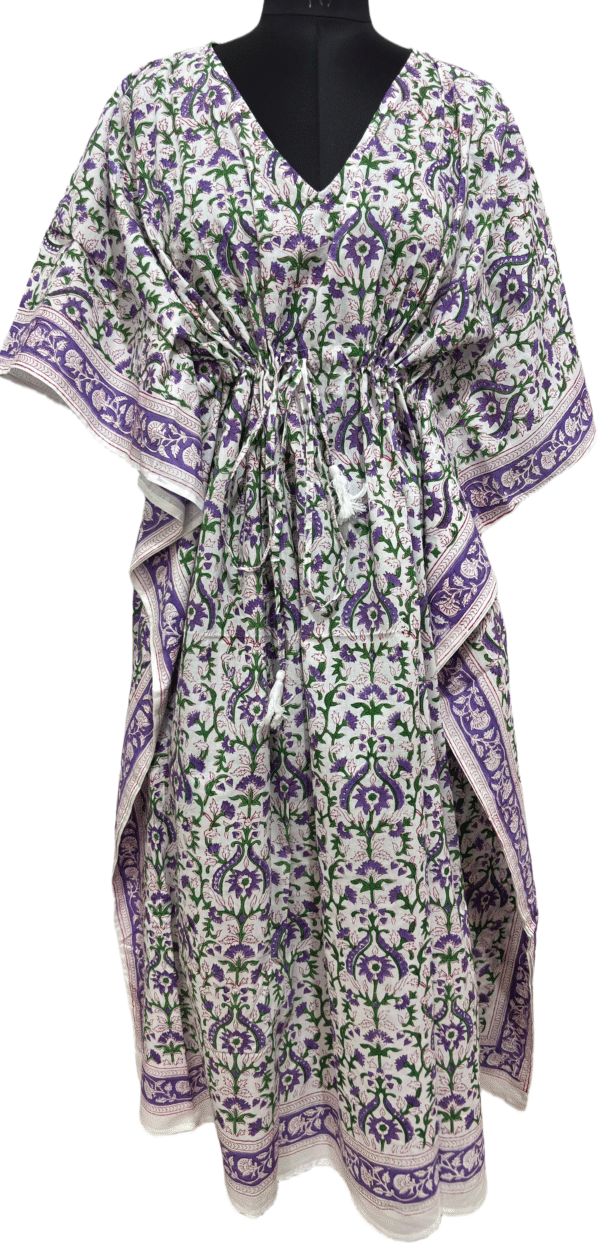 Block Print Long Kaftan