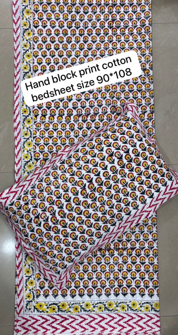 Block Print Bedsheet With 2 Pillow
