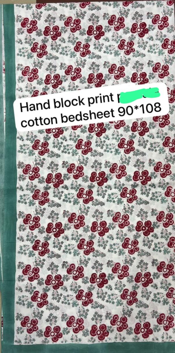 Block Print Bedsheet With 2 Pillow