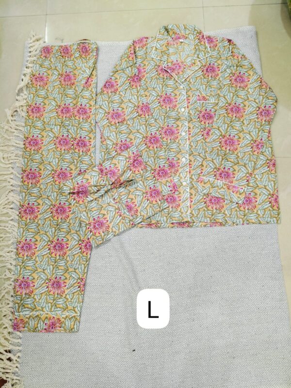 Jaipuri Print Night Suits Long