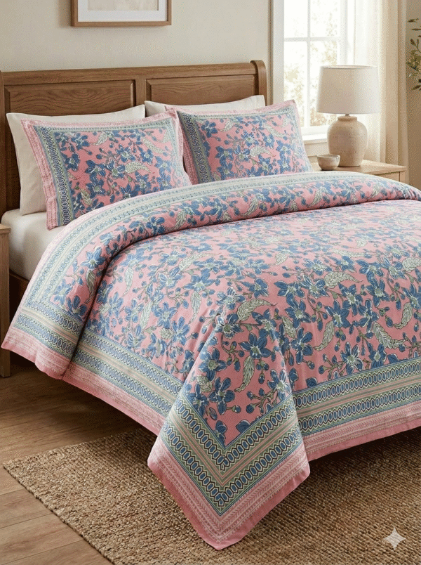 Jaipuri Print Cotton Bedsheet