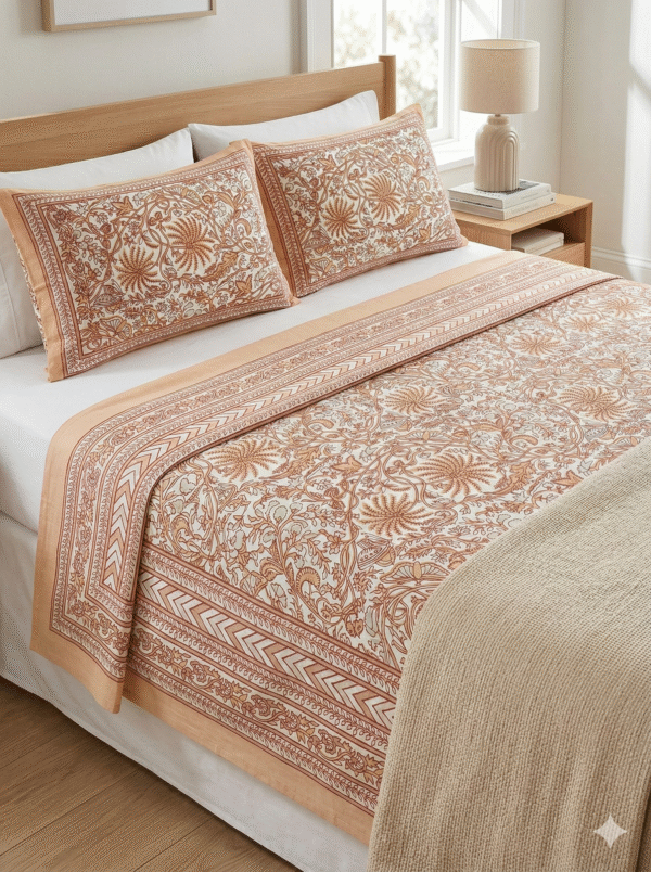 Jaipuri Print Cotton Bedsheet