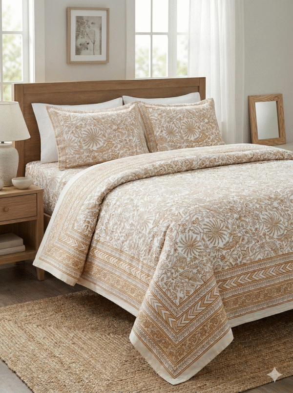 Jaipuri Print Cotton Bedsheet