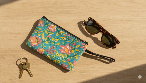 jaipuri Print Small Pouch