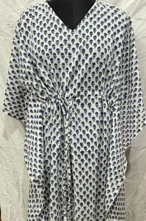 Block Print Short Kaftan
