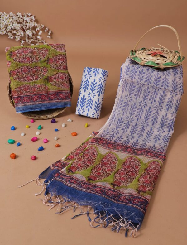Block Print Kota Doriya Suit