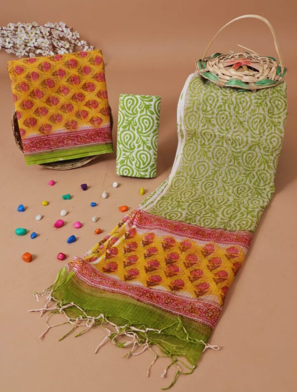 Block Print Kota Doriya Suit