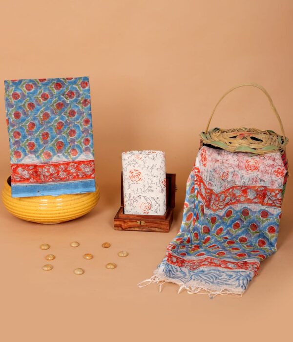Block Print Kota Doriya Suit