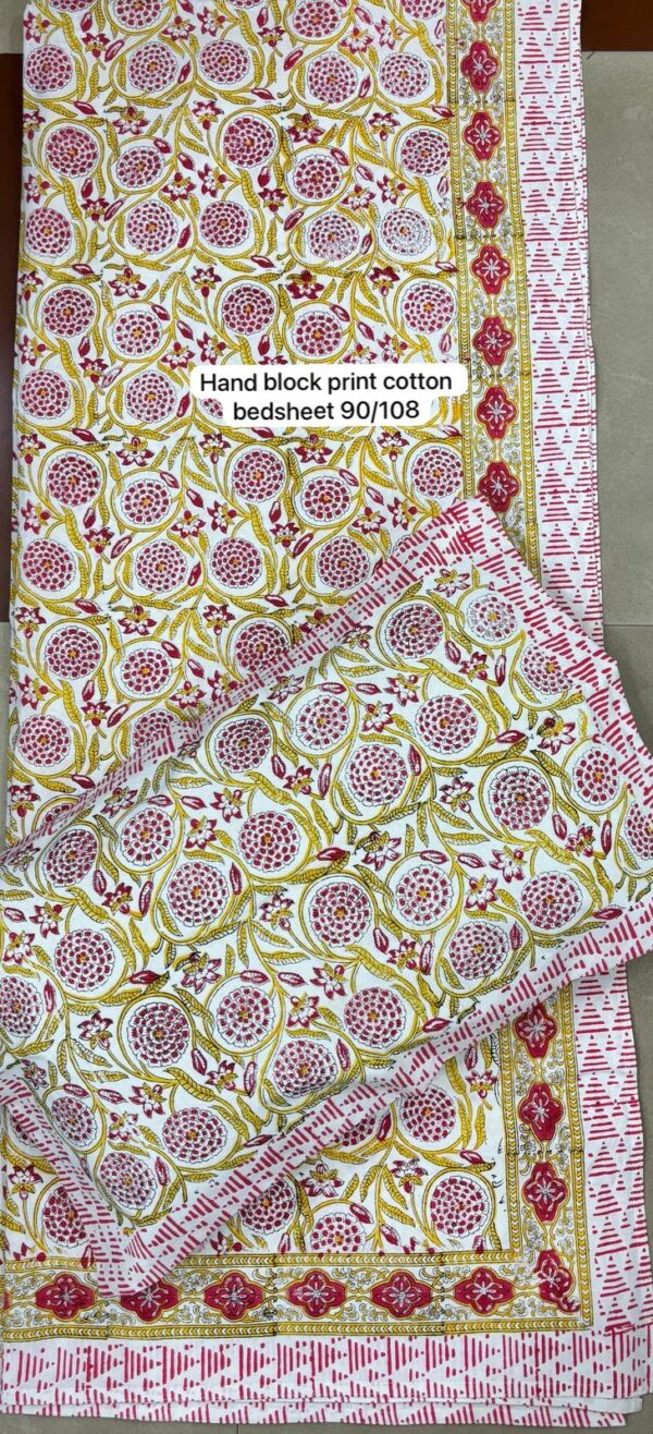 Block Print Bedsheet With 2 Pillow