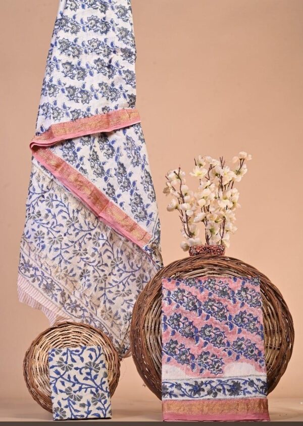Block Print Maheshwari Suit