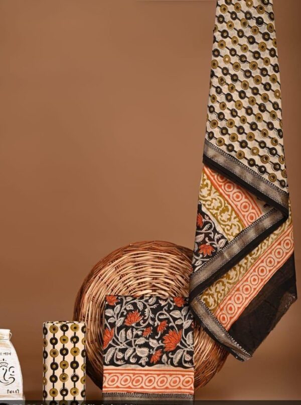 Block Print Maheshwari Suit