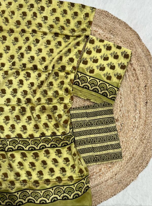 Modal Silk With Dupatta Modal Silk  With Bottom Maslin Cotton