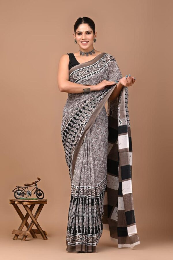 Jaipuri Printed Mul Mul Cotton Saree