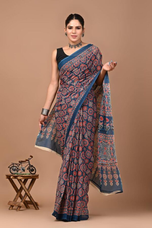 Jaipuri Printed Mul Mul Cotton Saree