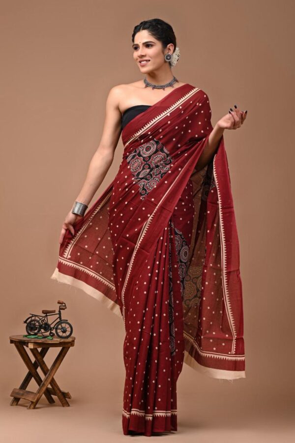 Jaipuri Printed Mul Mul Cotton Saree