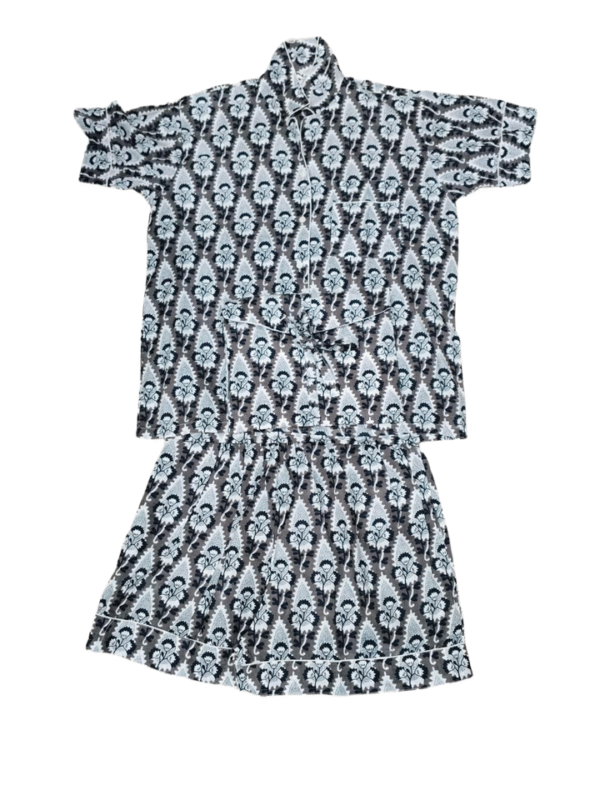 Jaipuri Print Short Night Suit