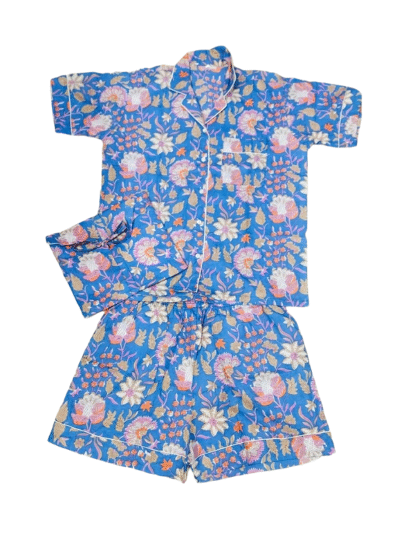 Jaipuri Print Short Night Suit