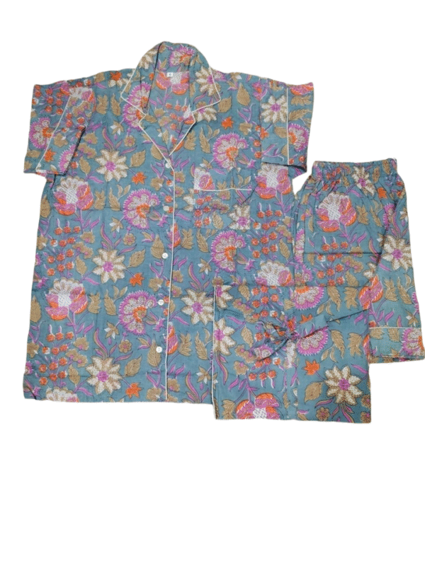 Jaipuri Print Short Night Suit